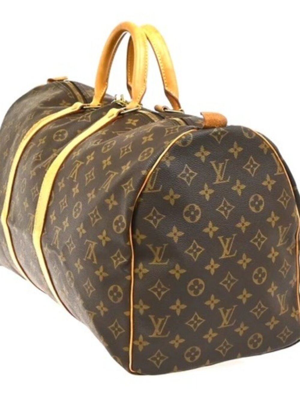 LOUIS VUITTON Keepall 50 Travel Hand Bag Monogram Leather Brown M41426 16YH913 - Picture 3 of 14